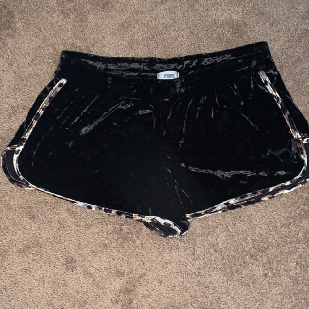 VS PINK VELVET SHORTS